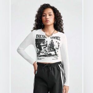 Shein Dream Tunnel Graphic Shirt